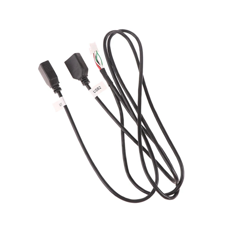 Multimedia Car Player Wire Harness Plug Connector 6 Pin Dual USB Interface Cable Adapter For Android Radio Navigation Oasis Select
