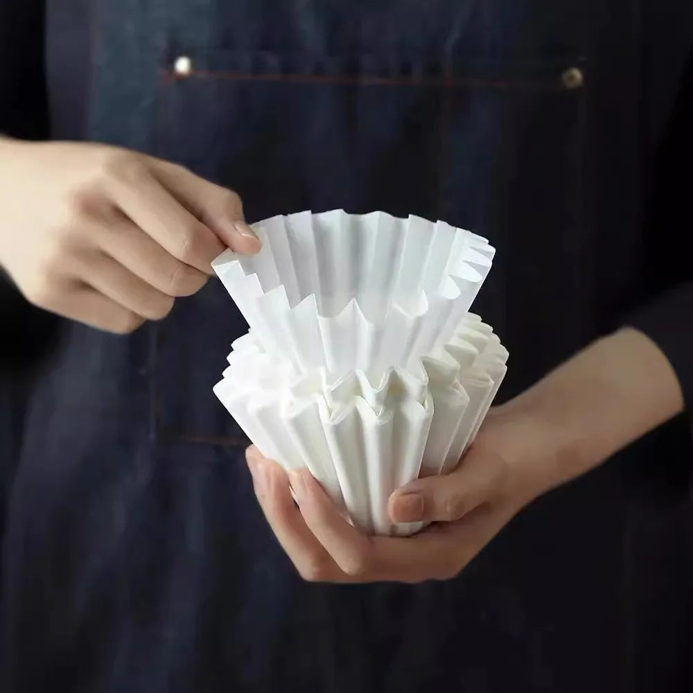 50-Pack Disposable White Coffee Filters – 1-4 Cup Paper Coffee Filters Oasis Select