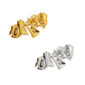 Irregular Geometric Brooch Gold Plated Statement Lapel Pin Unisex Minimalist Jewelry Old Money Style Suit Jacket Accessory Oasis Select Combo 2pcs