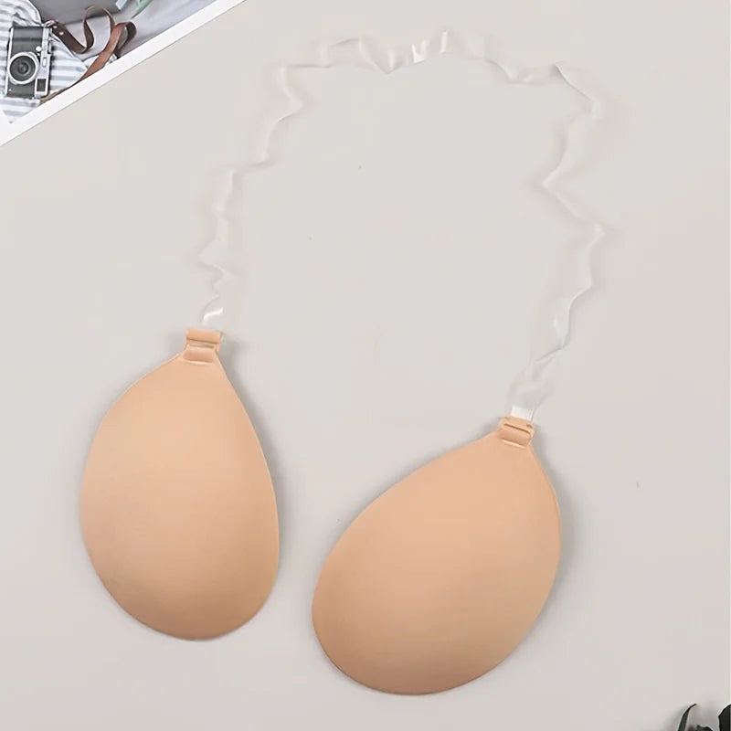 Invisible Shoulder Strap Bra,Anti Slip Lifting and Gathering,Specially Designed for Wedding Photography and Off Shoulder Dresses Oasis Select skin color C