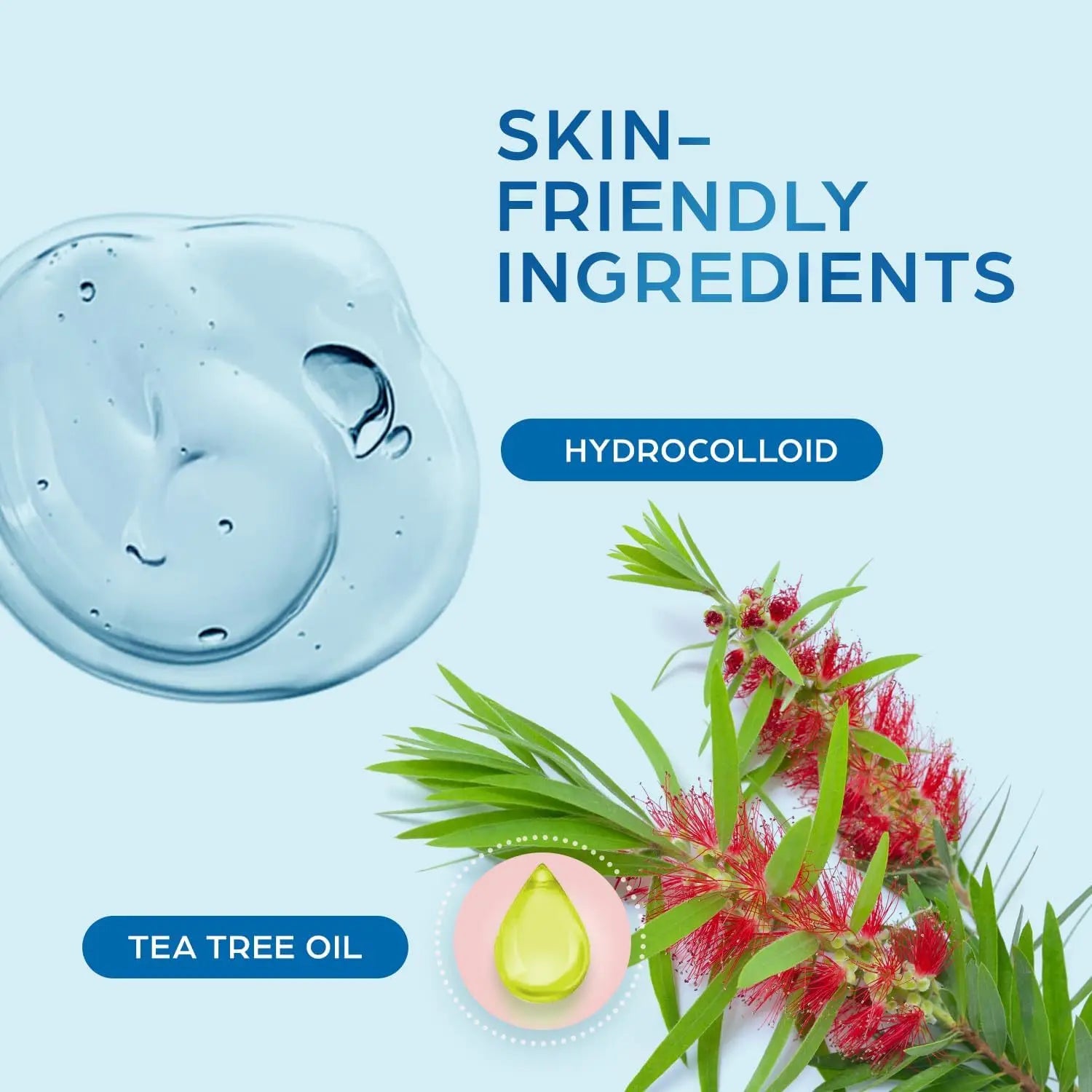 HITWORKER Hydrocolloid Pimple Patch Invisible Spot Cover, Mixed Sizes, Thin Edge, Easy Peel-Off, Waterproof for Day & Night Uses Oasis Select