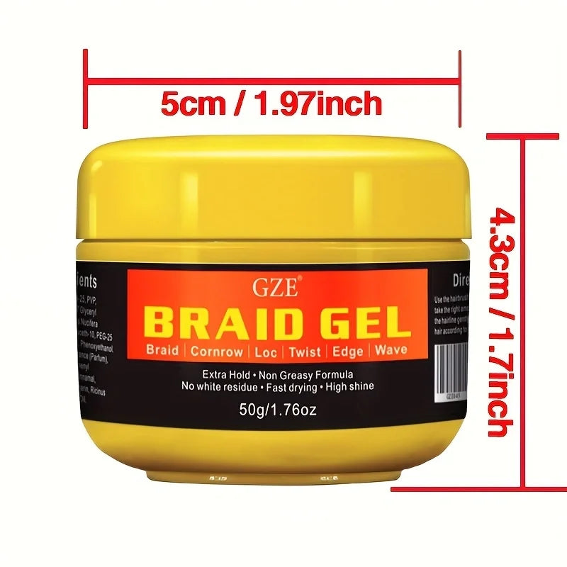 GZE Black Castor Oil Curl Defining Cream – Anti-Frizz 100g