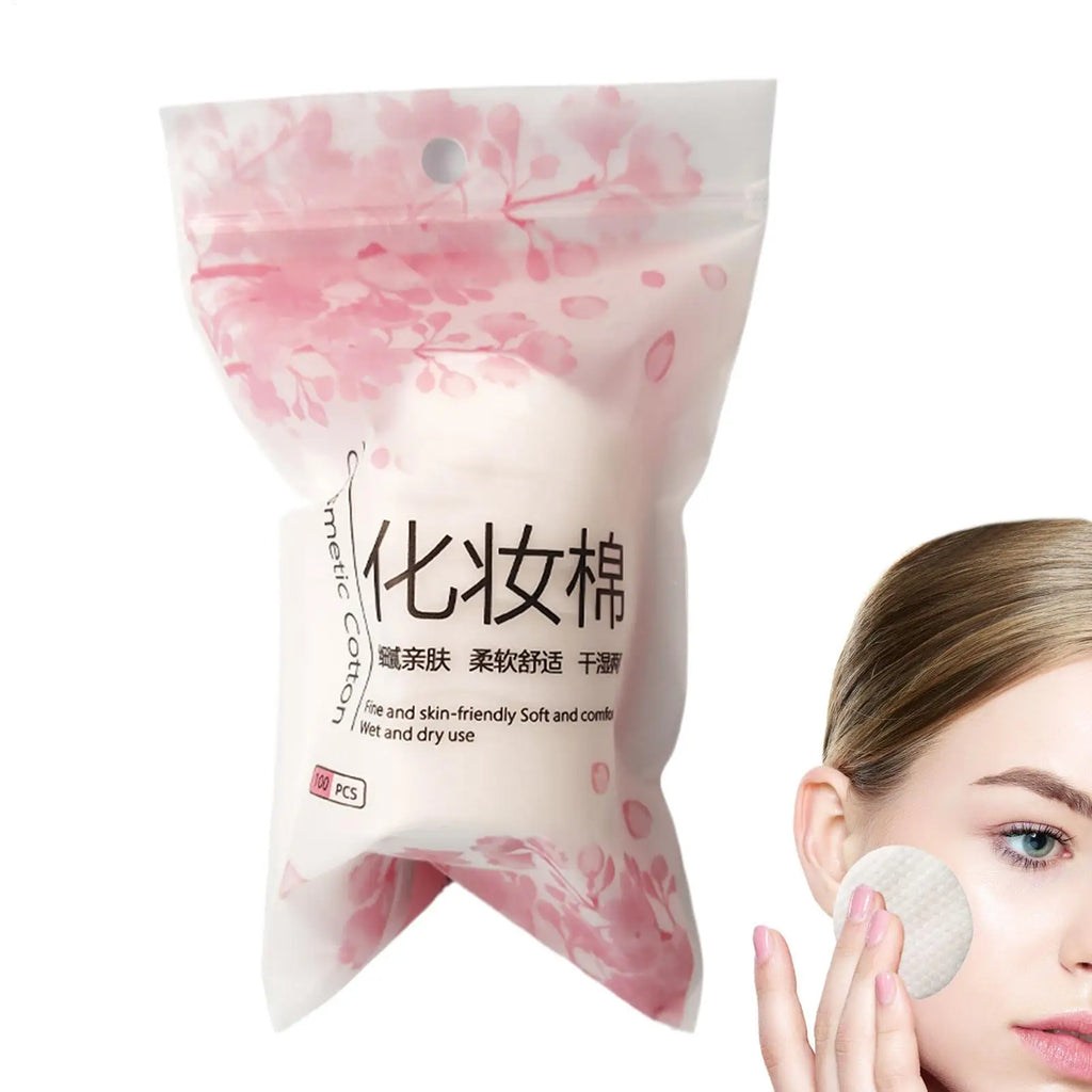 Disposable 100/200PCS Cosmetic Wipes Nail Art Cleaning Round Pads Soft Daily Supplies Facial Cotton Makeup Remover Tools Oasis Select