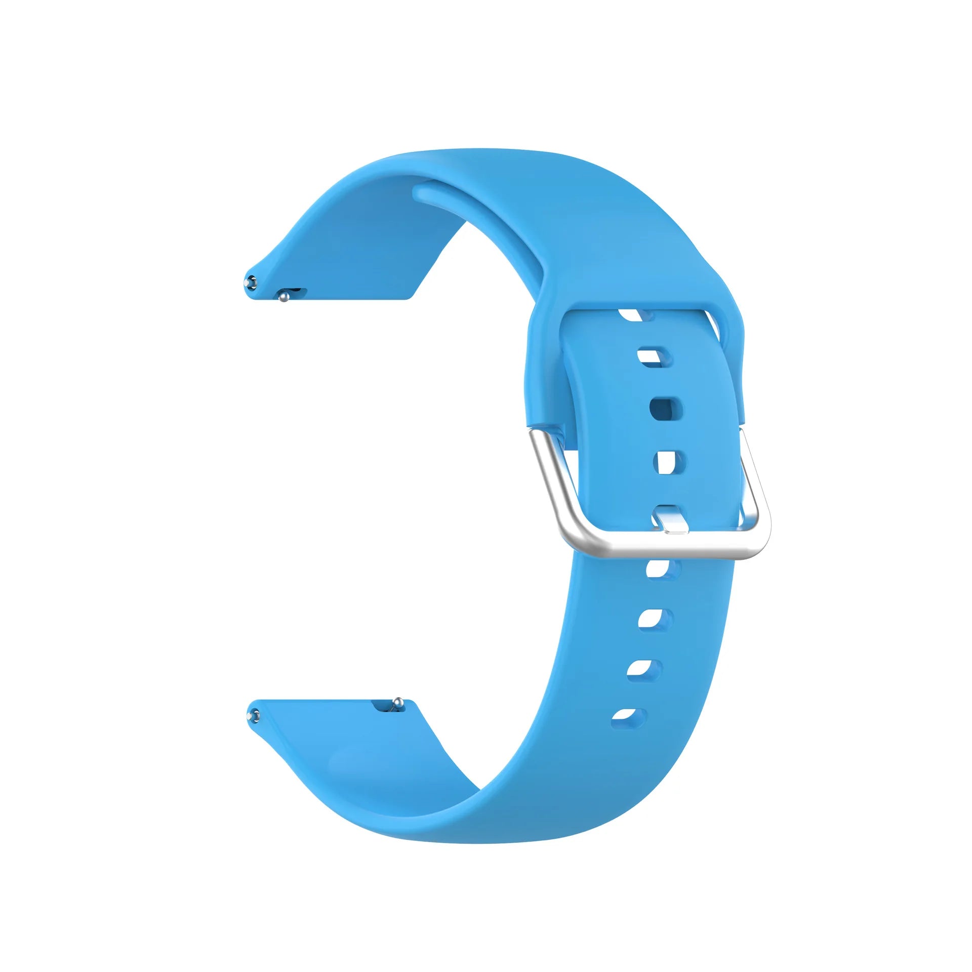 Silicone Watch Band 20mm 22mm – Polar, Garmin, Samsung & More Silicone Watch Band Oasis Select Light Blue 22mm