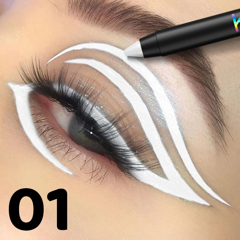 FUNPARK Glitter Metallic Eyeliner Pen – Waterproof, 10 Colors