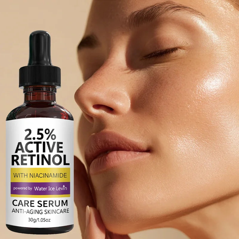 2.5% Retinol Anti-Aging Serum with Niacinamide - Firming, Brightening, Hyaluronic Acid Infused for Youthful Skin Oasis Select