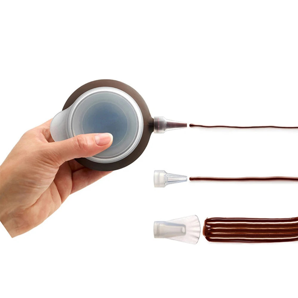 Silicone Piping Tool & Chocolate Extruder – 5 Nozzles