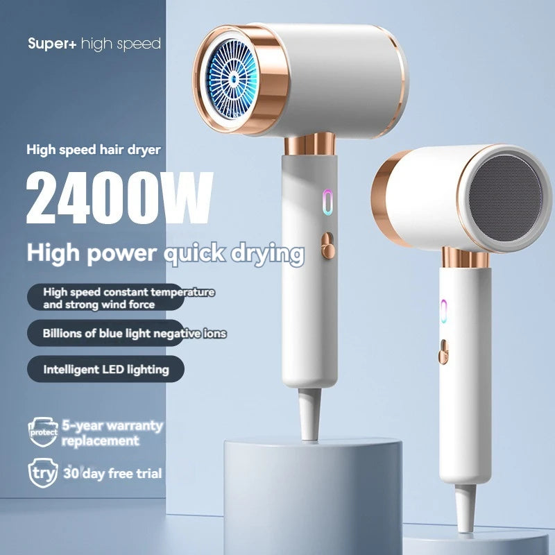 2400W salon high-power hair dryer, home hair salon, strong wind hair dryer, dormitory, cold and hot air, negative ion Oasis Select