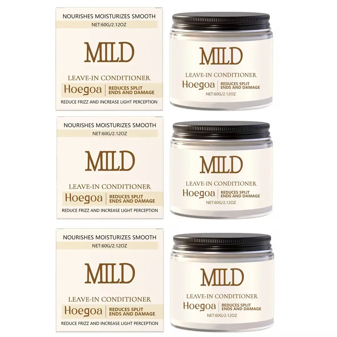 Hydrating Leave-In Hair Cream Nourish Frizzy Lasting Softness Moisturize Non-Greasy Easy To Use Lightweight No-Wash Conditioner Oasis Select 60g x3 boxed