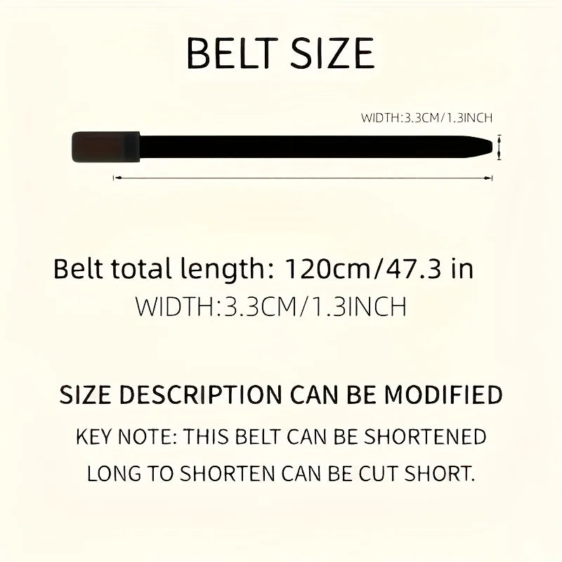 Men's belt made of synthetic leather with an automatic alloy buckle, durable and suitable for casual and semi-formal occasions. Oasis Select