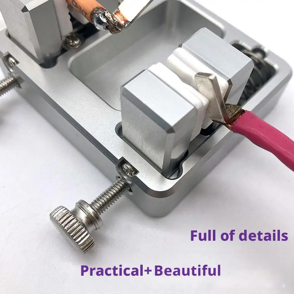High-Temp Soldering Wire Clamp – Ceramic & 6061 Aluminum