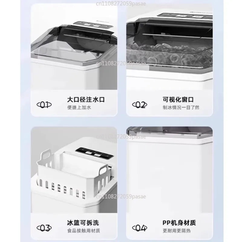 Compact Silent Ice Cube Maker | Home, Office & Dorm
