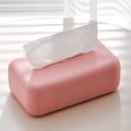 Light Luxury Tissue Box Soft Waterproof Tissue Box Cover Silicone Reusable Wet Wipe Box Holder Bathroom Kitchen Paper Holder Oasis Select Pink