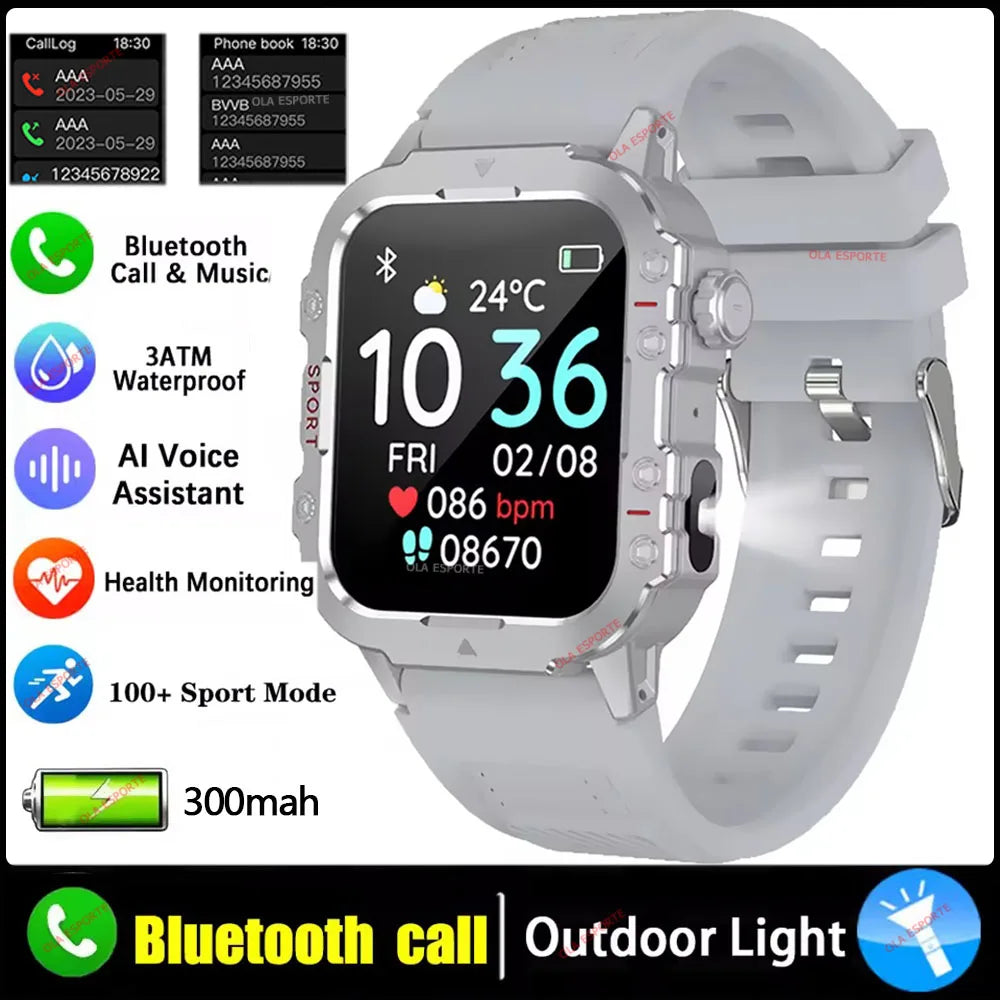 Military Smart Watch – GPS, BT Calls & Fitness Tracker | HW12