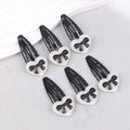 Bowknot Heart BB Hair Clips Non-Slip Cute Set of 2/6 Pcs Hair Clip Set Oasis Select 6pcs