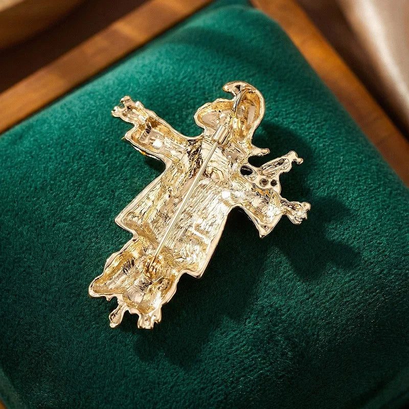 Unique Designed Scarecrow Brooch Fashion Creative Figure Pin Elegant Corsage Suit Clothing Accessory Unisex Fashion Decoration Oasis Select
