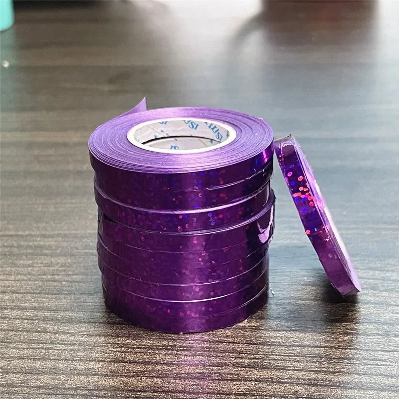 10Meter/Rolls 5mm Balloon Ribbon Party Birthday Wedding Accessorie Laser Balloon Chain Satin Ribbons Crafts DIY Party Supplies Oasis Select H-1 roll 10M