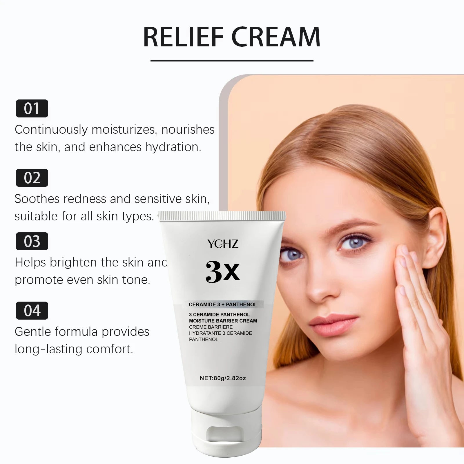 3X Ceramide Barrier Cream – Centella & Panthenol | 80g