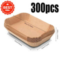 Disposable Air Fryer Paper Non-Stick Kitchen Baking Airfryer Mat Oilproof Micro-wave Barbecue Pad Baking Paper Liner Accessories Oasis Select 300PCS