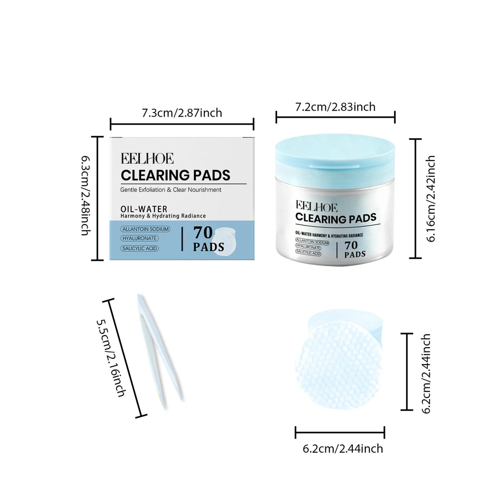 Salicylic Acid Cotton Pads Exfoliating Pore Cleansing Soothing Oil Control Acne Treatment Facial Daily Toner Pads with Tweezers Oasis Select 1 Set