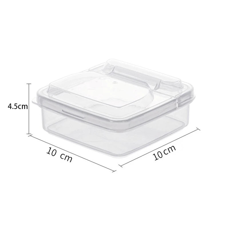 1pc Plastic Refrigerator Storage Cheese Box, Cheese Container, Butter Block Cheese Slice Storage Box Oasis Select