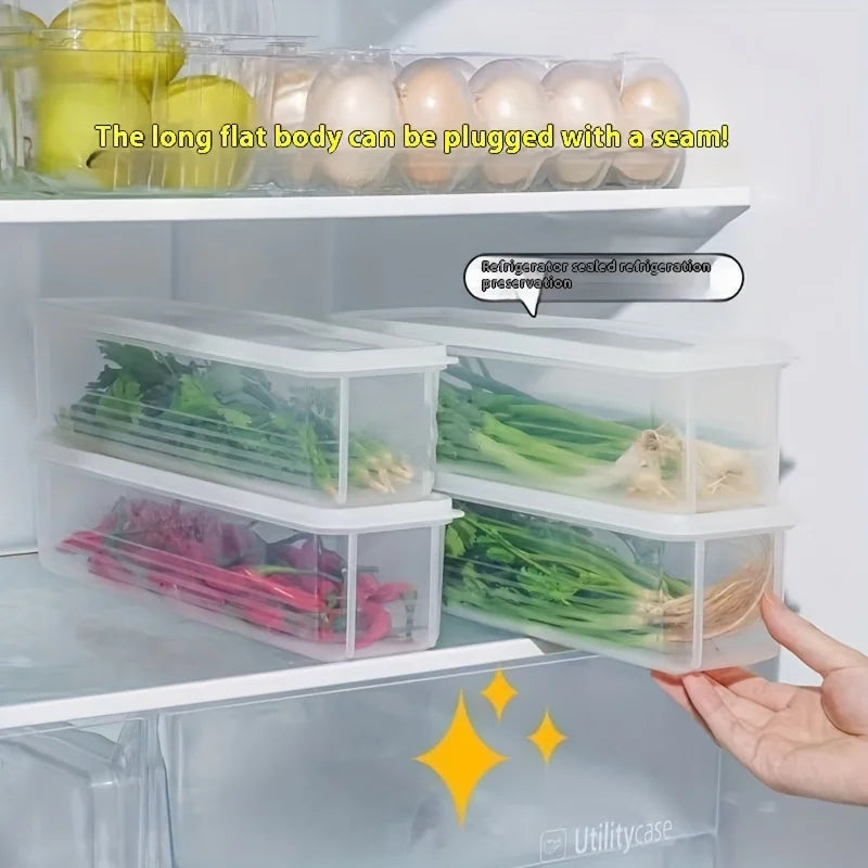 Refrigerator fresh-keeping storage box, fresh-keeping artifact,Small Food Preservation Boxes,Transparent Sealed Storage Box Oasis Select