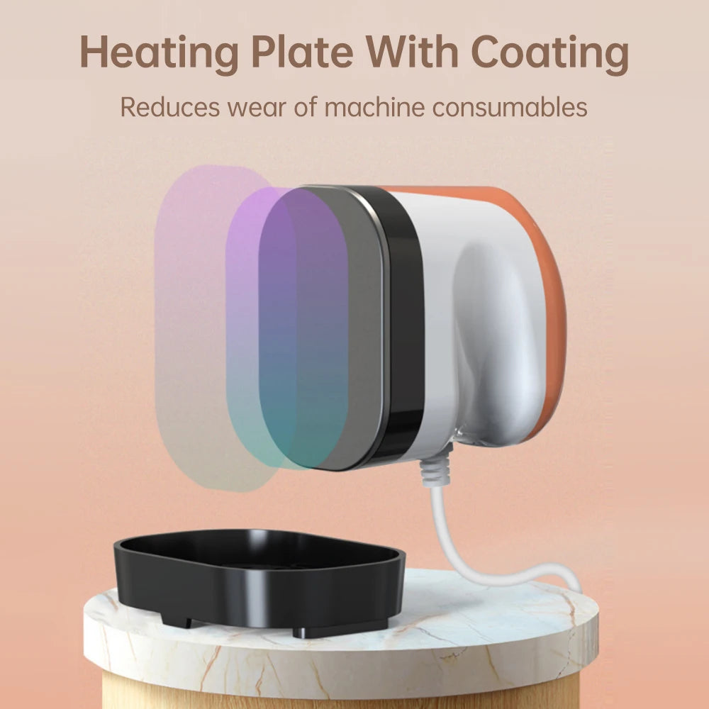 Mini Handheld Heat Press Machine 6x9cm Steam Heating Transfer Press Support Dry Wet Ironing for T-Shirts Bags Hats HTV Vinyl Oasis Select