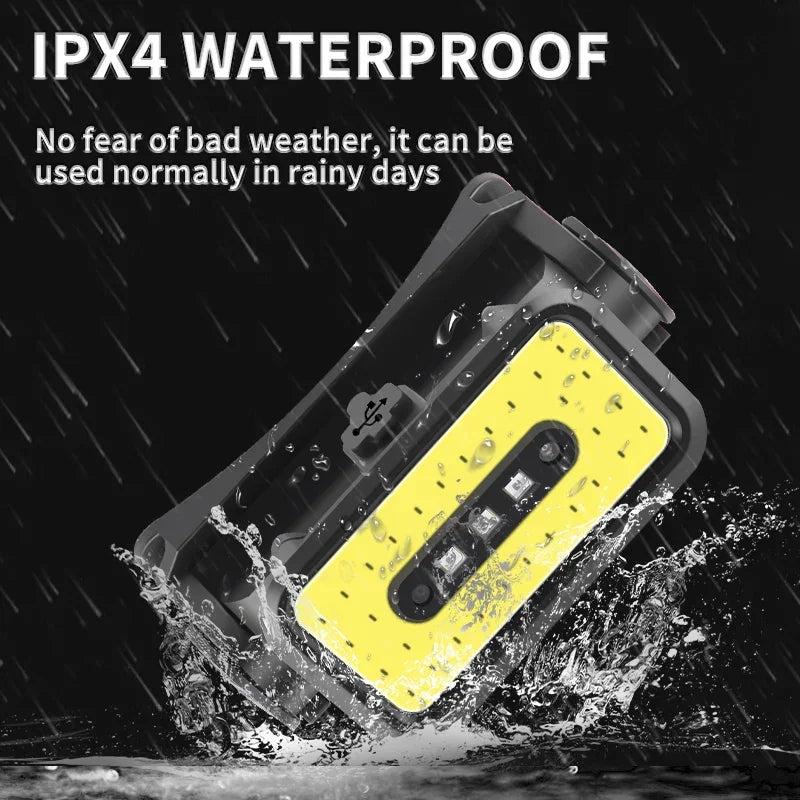 Smart Motion Sensor COB LED Headlamp 5 Lighting Modes USB Rechargeable Headlight Outdoor Waterproof Head Lamp Head Flashlight Oasis Select