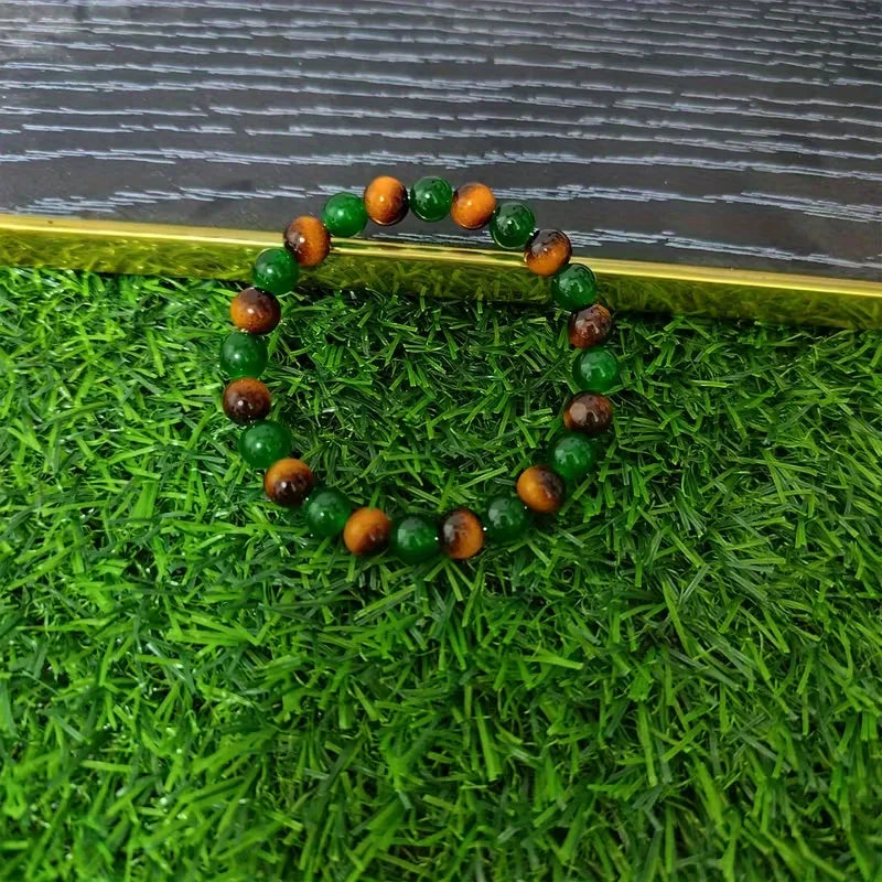 Green Crystal Bracelet Attracting Wealth Lucky Bracelet Suitable for Everyday Wear Perfect for Teacher'S Day Graduation Gifts Oasis Select