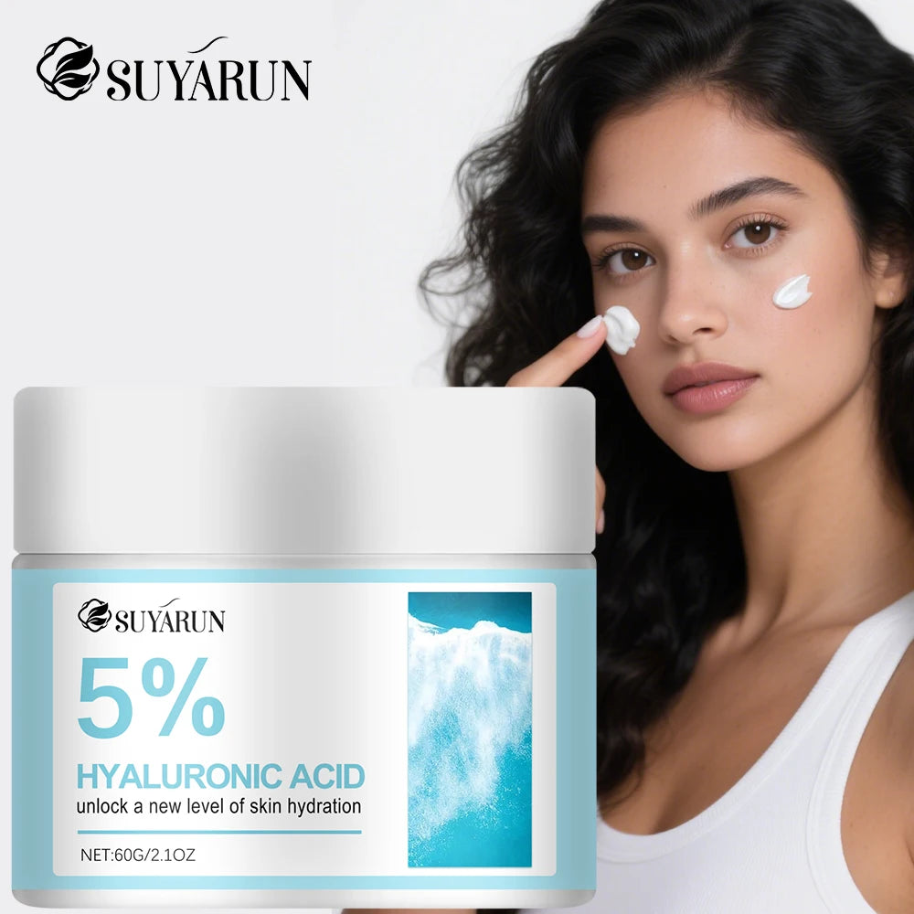 SUYARUN 5% Hyaluronic Acid Face Cream – Hydrating & Firming Hyaluronic Face Cream Oasis Select