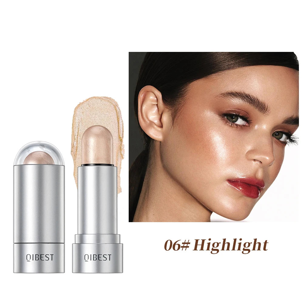 QIBEST 3-in-1 Highlight Blush & Contour Stick | All Skin Tones