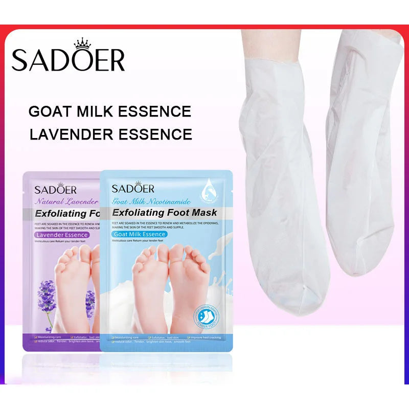 SADOER Foot Peel Mask – Exfoliating Socks for Smooth Feet Foot Peel Mask Oasis Select