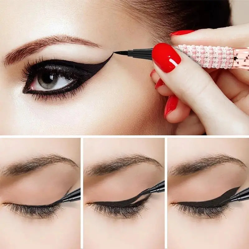 QIC Waterproof Black Liquid Eyeliner Pen – Long-Lasting
