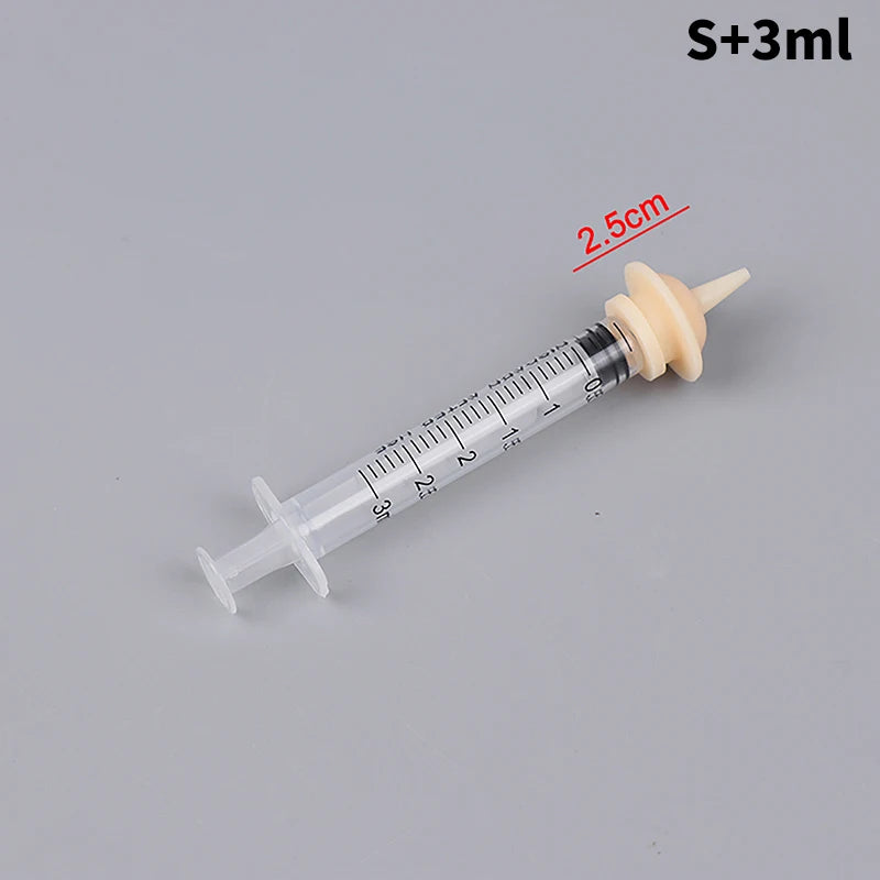 Pet Oral Syringe Feeder with Silicone Nipple | Puppy Kitten