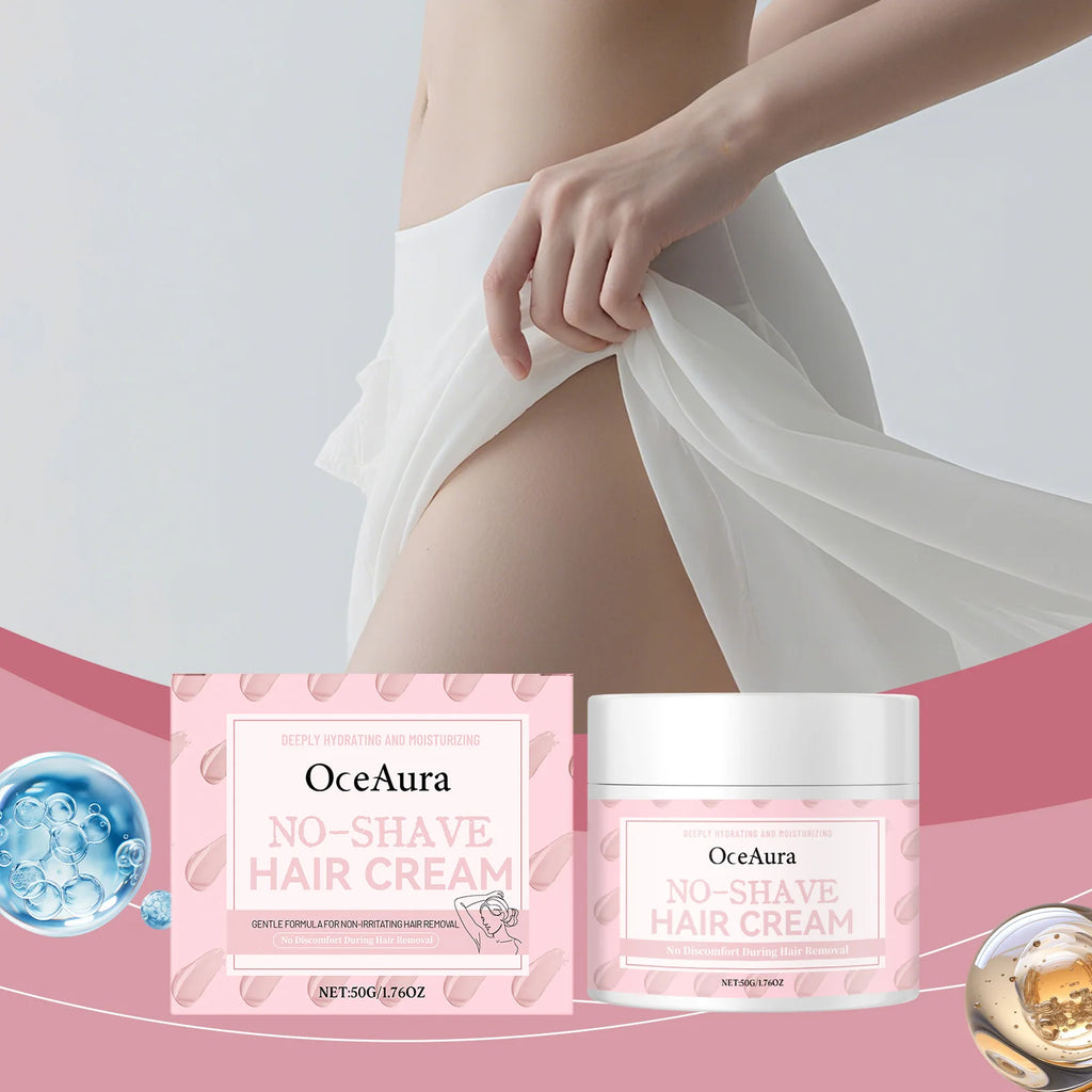 OceAura Comfortable Gentle Fast Hair Removal Cream Improves Skin Texture Gently Cleanses Leaves Body Skin Smooth Skin Care Cream Oasis Select