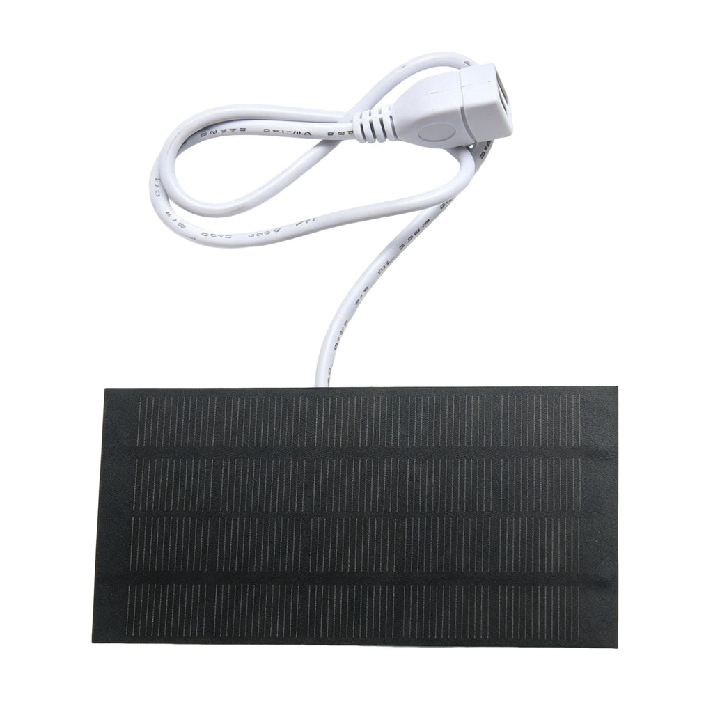 1.2W 5V Portable Solar Charger 3.7V-5V Solar Panel Power Backup 4.7x2.4 Inches/120x60mm for Camping Hiking Outdoor Adventures Oasis Select USB China Mainland