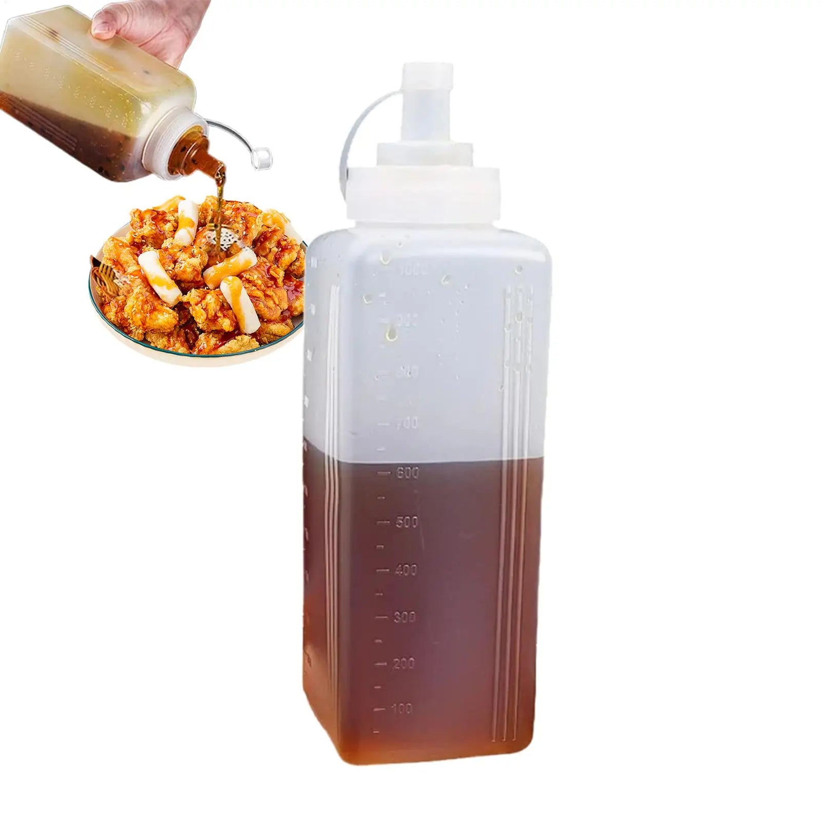Squeeze Sauce Bottle Sauces Olive Oil Bottle Large Squeeze Condiment Bottles with Nozzles Dispenser Squeeze Sauce Bottle Gadget Oasis Select