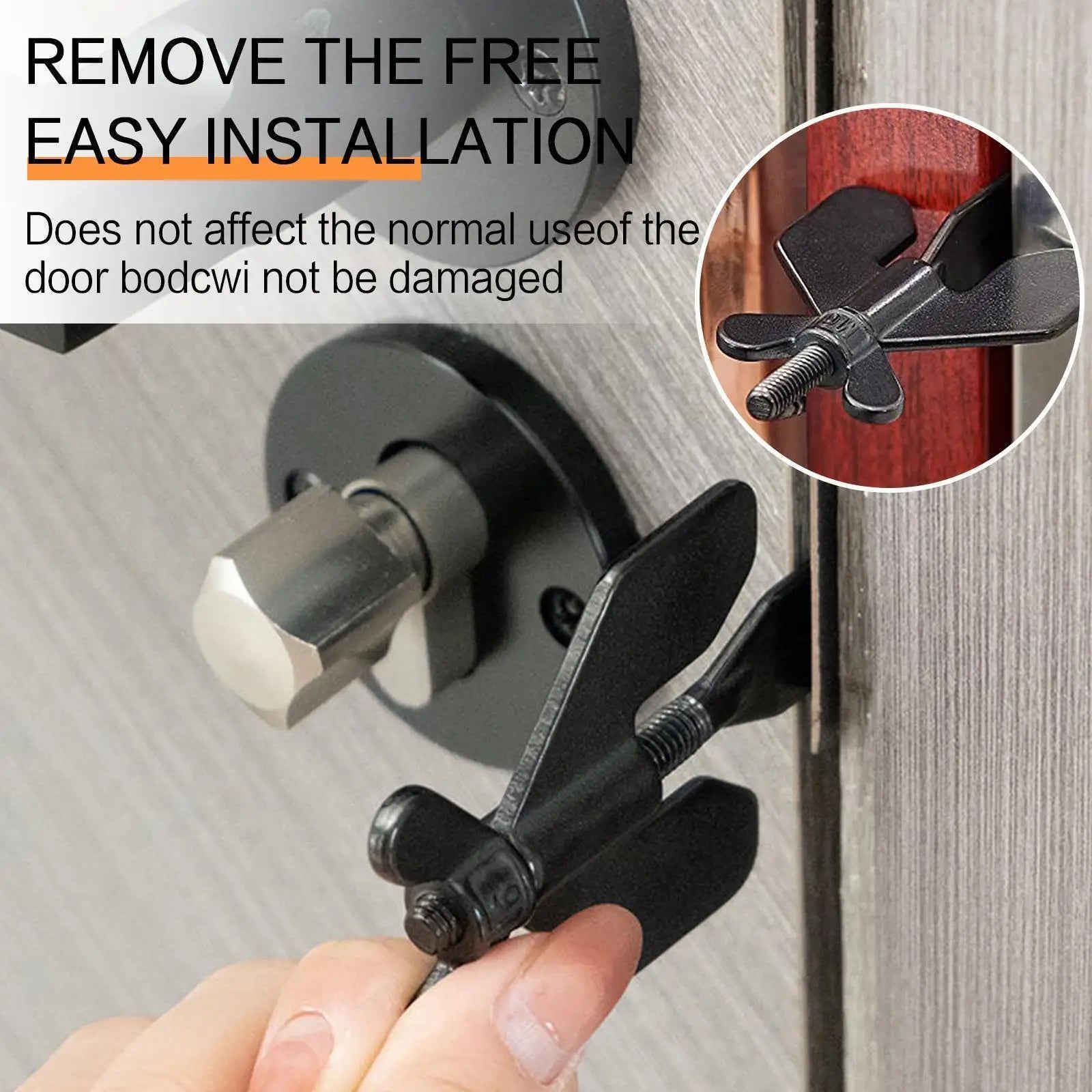Portable Travel Door Lock – Stainless Steel Security Stopper