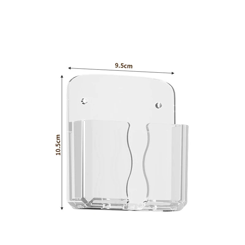 Mobile Phone Wall Holder Universal Cellphone Charge Storage Box Organizer TV Remote Control Hanging Stand Bracket Charging Dock Oasis Select