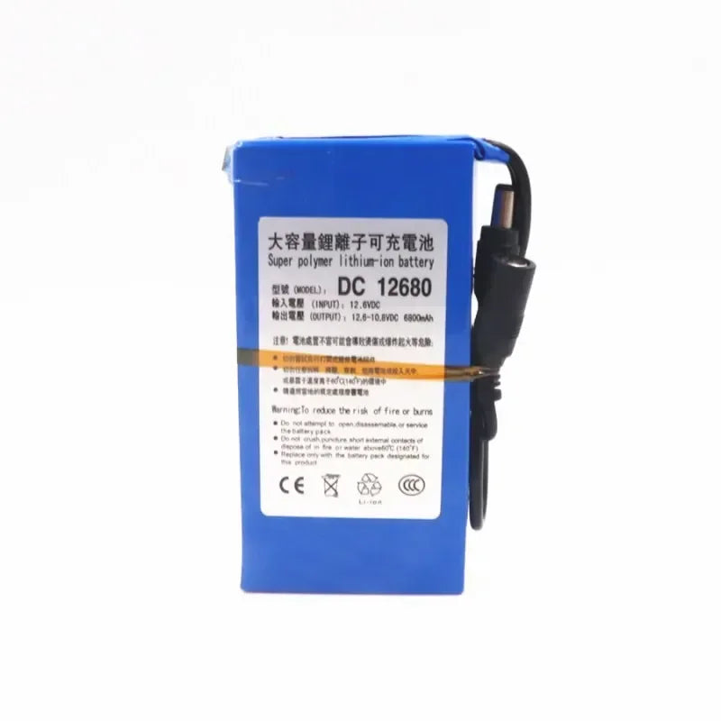 DC 12V 3000-9800mAh Lithium Ion Rechargeable Battery, High Capacity Ac Power Charger with + Explosion-proof Switch US/EU Plug Oasis Select