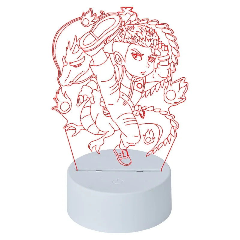 3D Acrylic LED Night Light Desktop Lamp | USB & Battery Powered