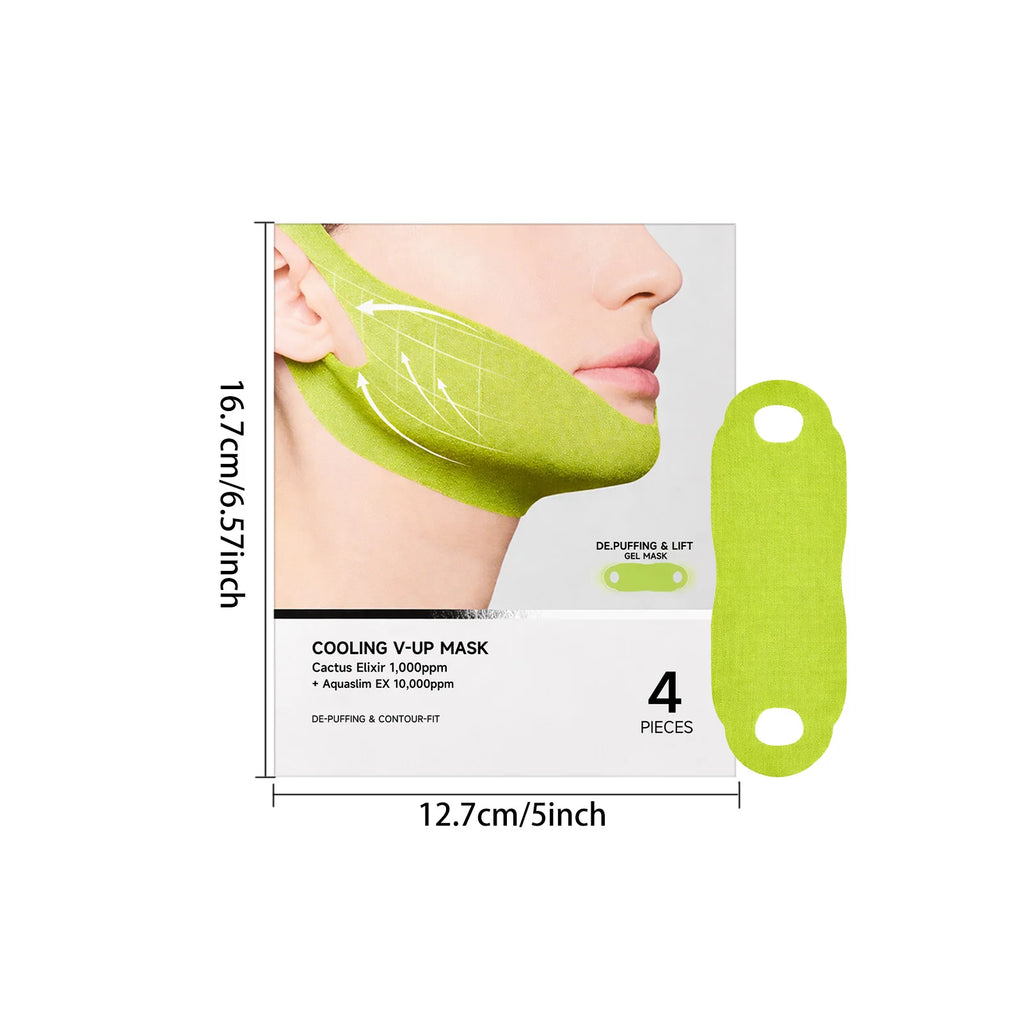 Hoygi V-Up Face Lifting Mask – Chin Firming & Jawline Contour Face Lifting Mask Oasis Select 4pieces