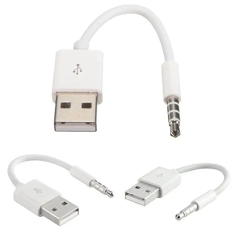 Charger Data USB 3.5mm Sync Audio Cable For IPod Shuffle 3rd 4th MP3 Player 7th 6th 5th 1st Gen Accessories Oasis Select