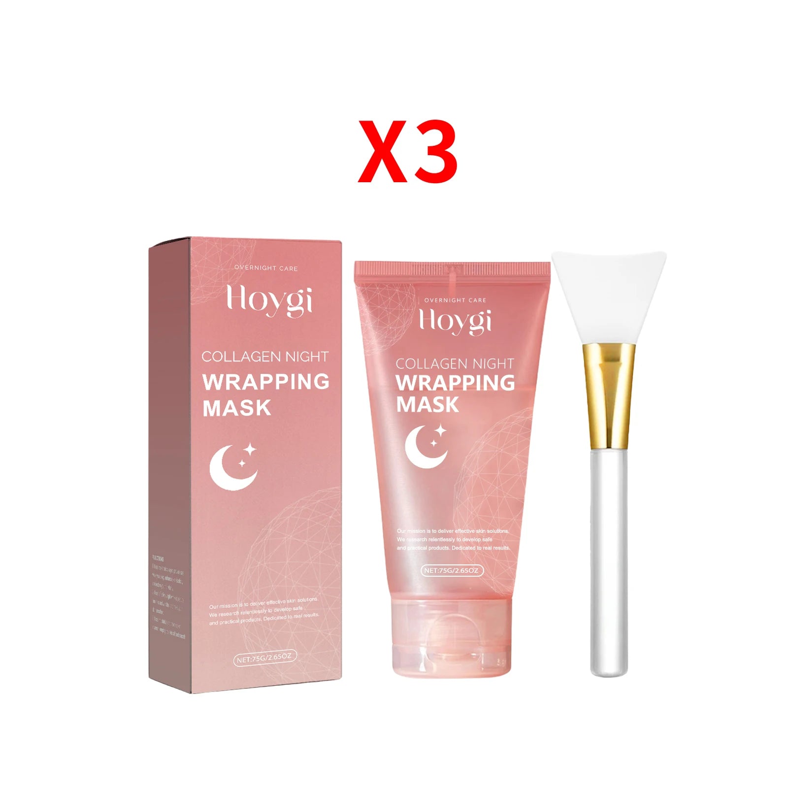 Hoygi Collagen Night Peel-Off Mask – Pores, Tone & Hydration Collagen Peel-Off Mask Oasis Select 3 pcs