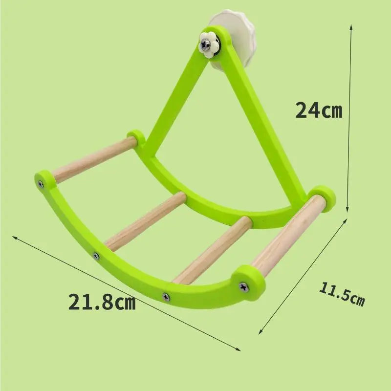 Creative Pirate Ship Bird Cage Swing Toy with Climbing Ladder for Parrots Bird Sports Swing Stand Pet Supplies Oasis Select