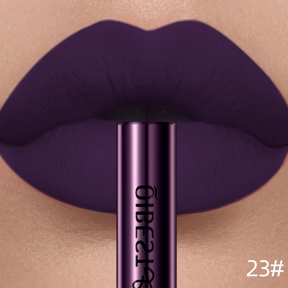 QIBEST Matte Liquid Lipstick – Long-Lasting Velvet Lip Gloss
