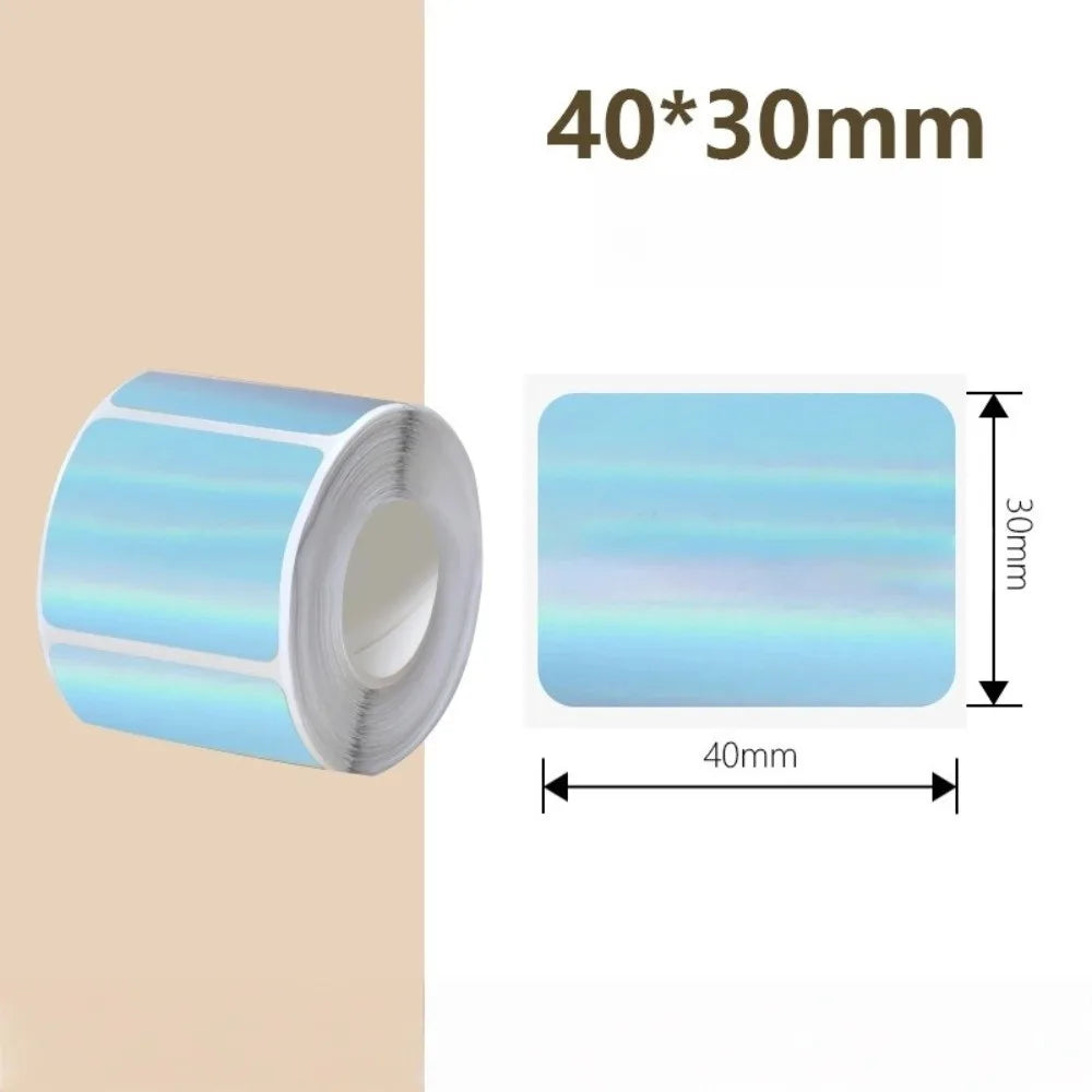 230pcs Thermal Laser Labels 40x30mm | Waterproof Self-Adhesive Roll