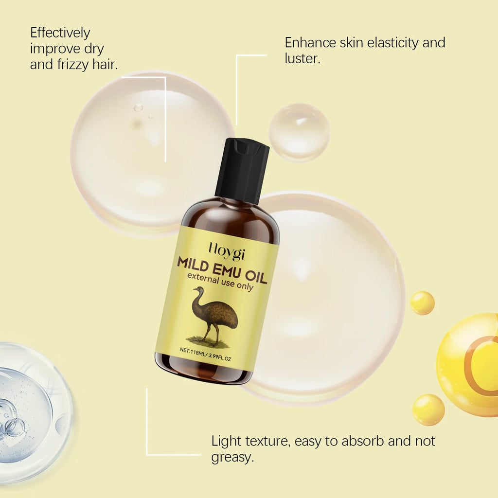 Moisturizing Anti-wrinkle Emu Oil Anti-aging Smoothing Fine Lines Intense Moisturizing For Skin And Hair Anti-dryness Firming Oasis Select