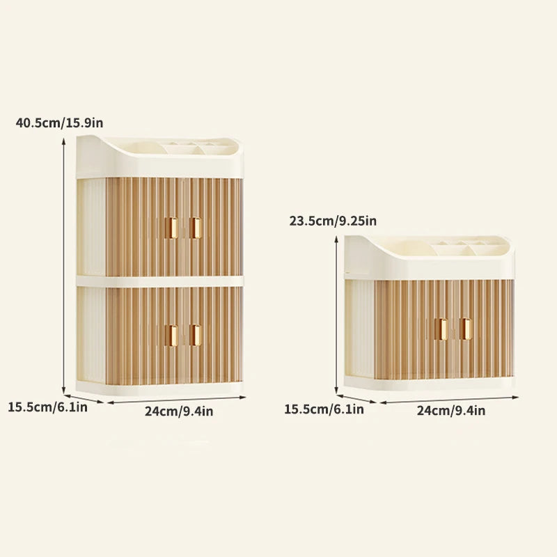 Large Capacity Makeup & Cosmetics Organizer with Drawers