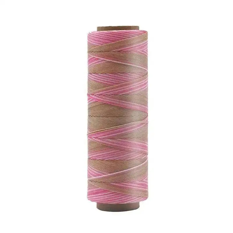 Round Waxed Cord Polyester Coated Sewing Thread DIY Handmade Leather Stitching Rope Bracelets Jewelry Braided Ткань из воска Oasis Select